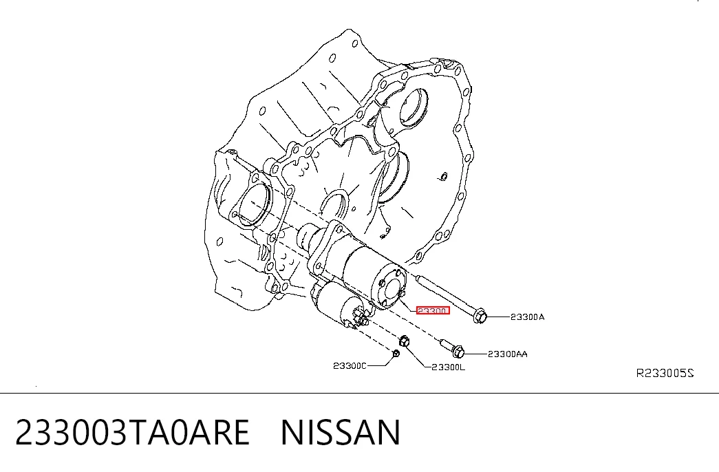 233003TA0ARE Nissan/Infiniti Стартер двигуна