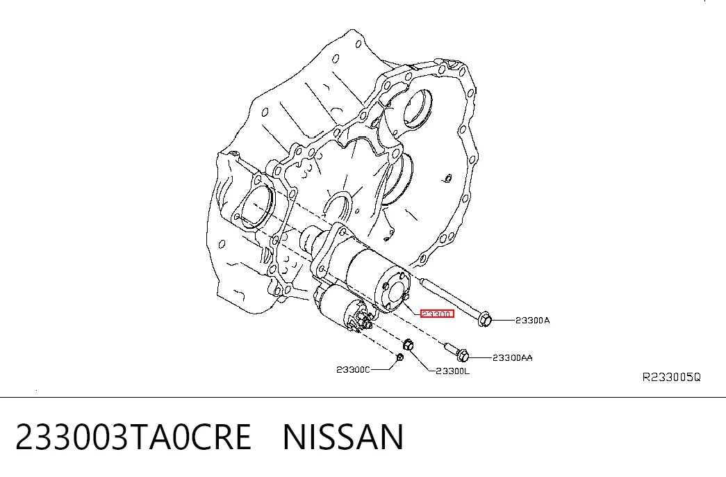 233003TA0CRE Nissan/Infiniti Стартер двигуна