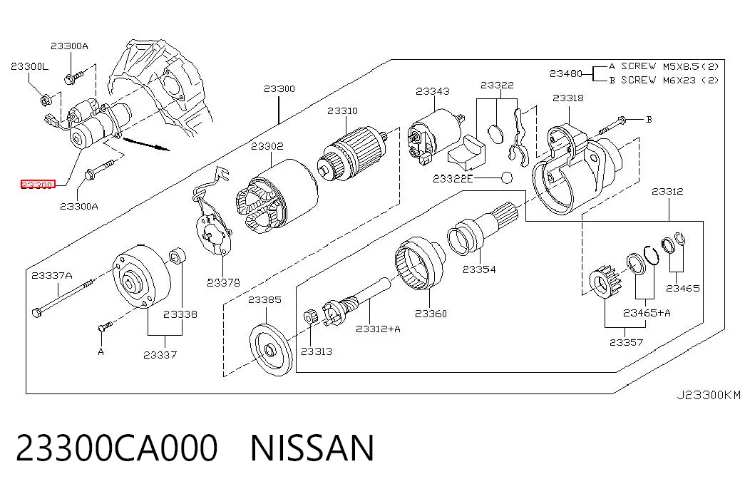 Стартер двигуна на Nissan Murano  Z50