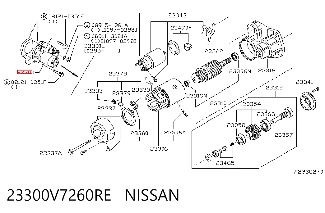  Стартер Nissan Patrol 