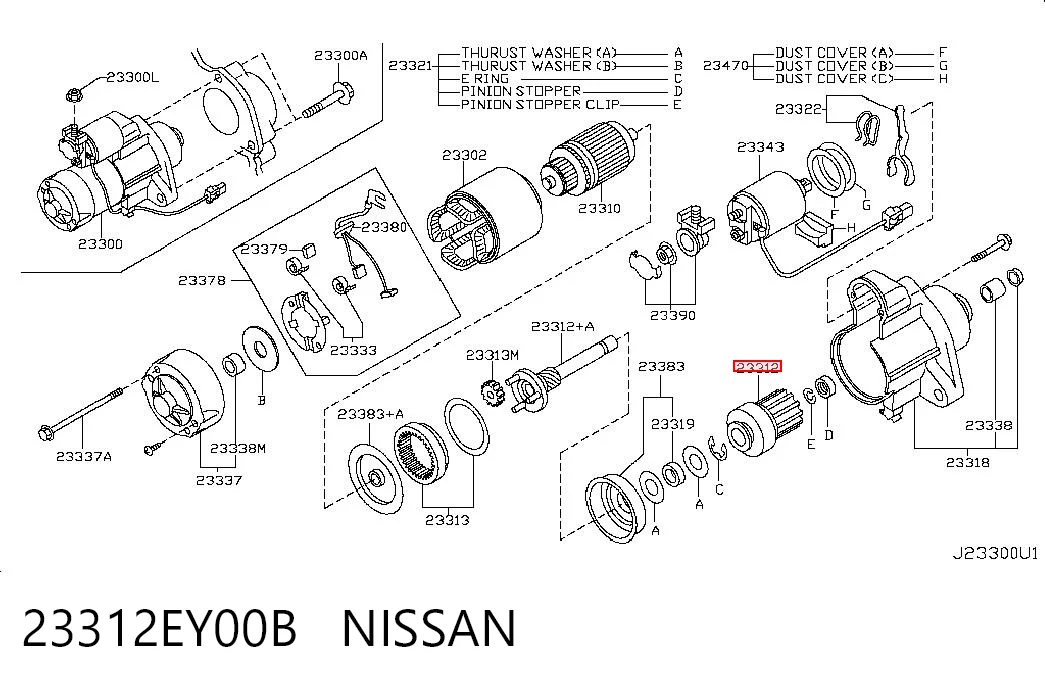 23312EY00B Nissan/Infiniti