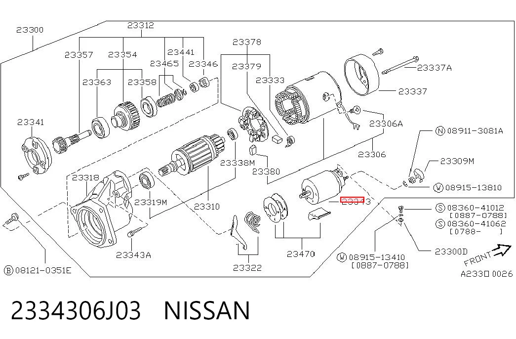 Купити Втягуюче реле стартера Nissan Terrano II R20