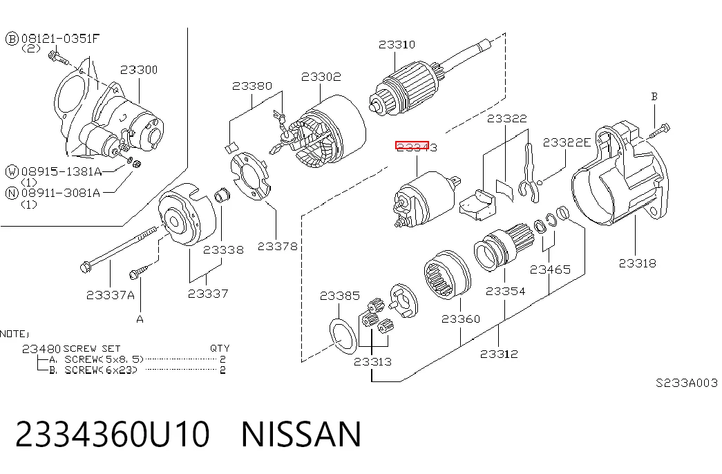 SS5028 AS/Auto Storm Тягове реле стартера