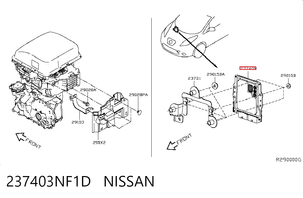 Купити Електронний блок керування двигуном Nissan LEAF I ZE0U