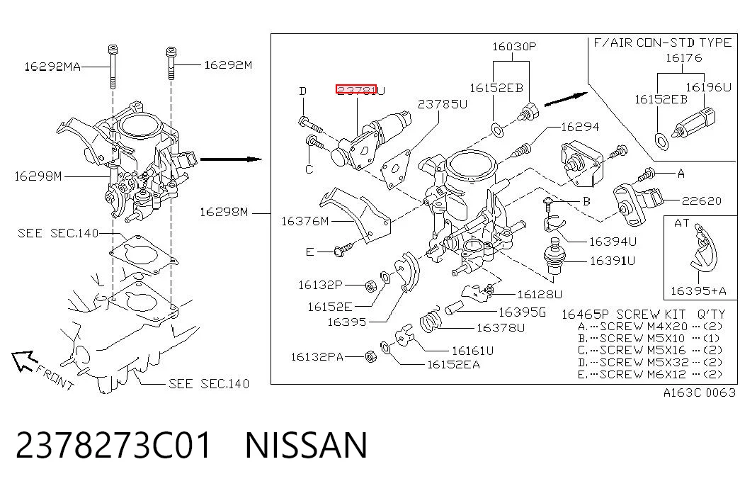 2378273C01 Nissan/Infiniti РХХ