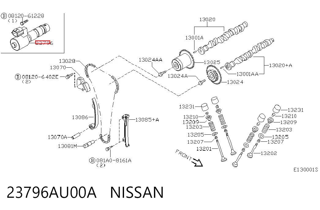 23796AU00A Nissan/Infiniti Клапан електромагнітний положення розподільного