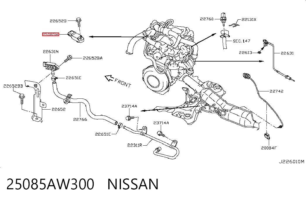Купити 22365BC400 Bosch Датчик абсолютного тиску