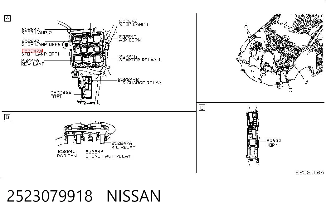 2523079918 Nissan/Infiniti Реле протитуманної фари