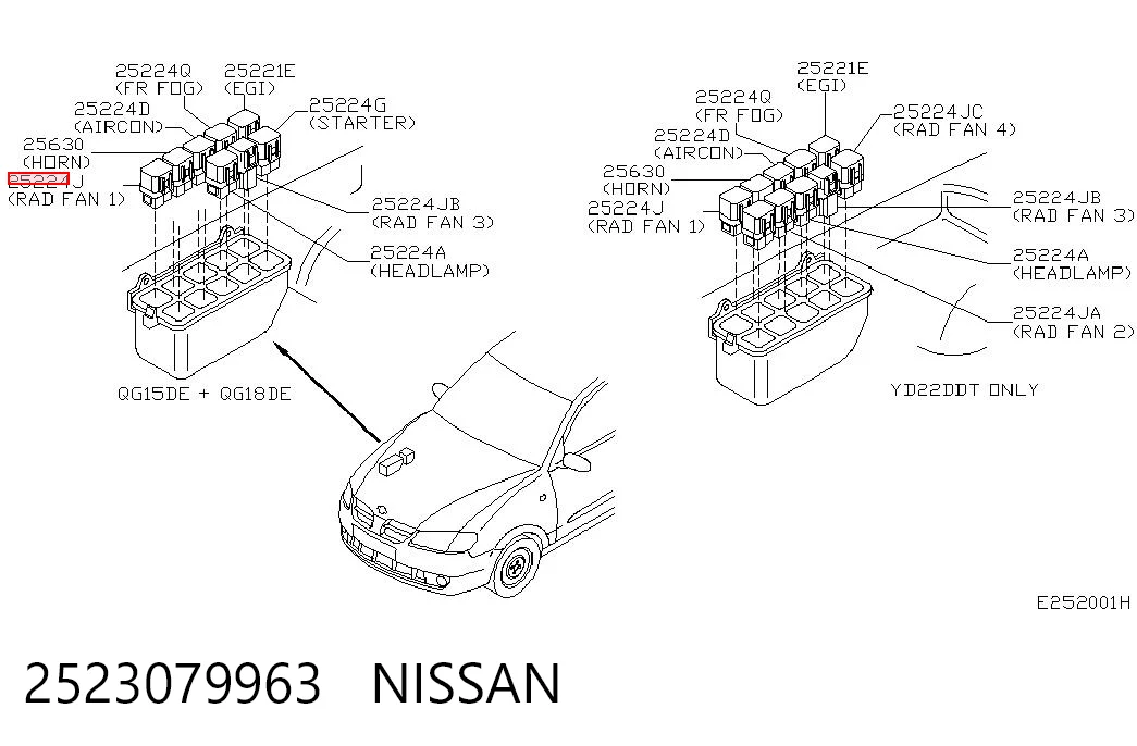 2523079963 Nissan/Infiniti Реле протитуманної фари
