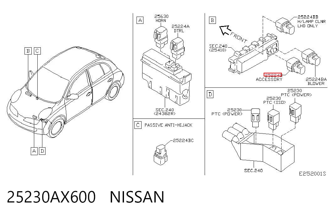 Купити ACM33221 Mazda Реле протитуманної фари