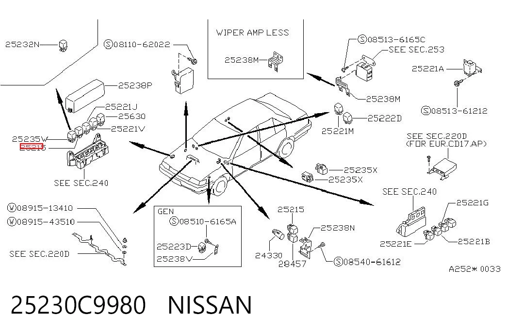 25230C9980 Nissan/Infiniti 