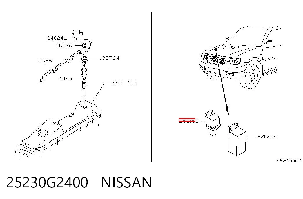 Реле управління Nissan Terrano II позашляховик (R20) (1993 - 2006) ціна, від 24.03 USD