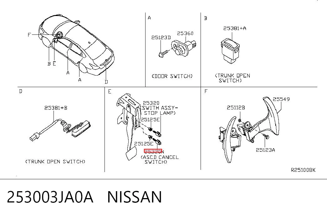 253003JA0A Nissan/Infiniti 