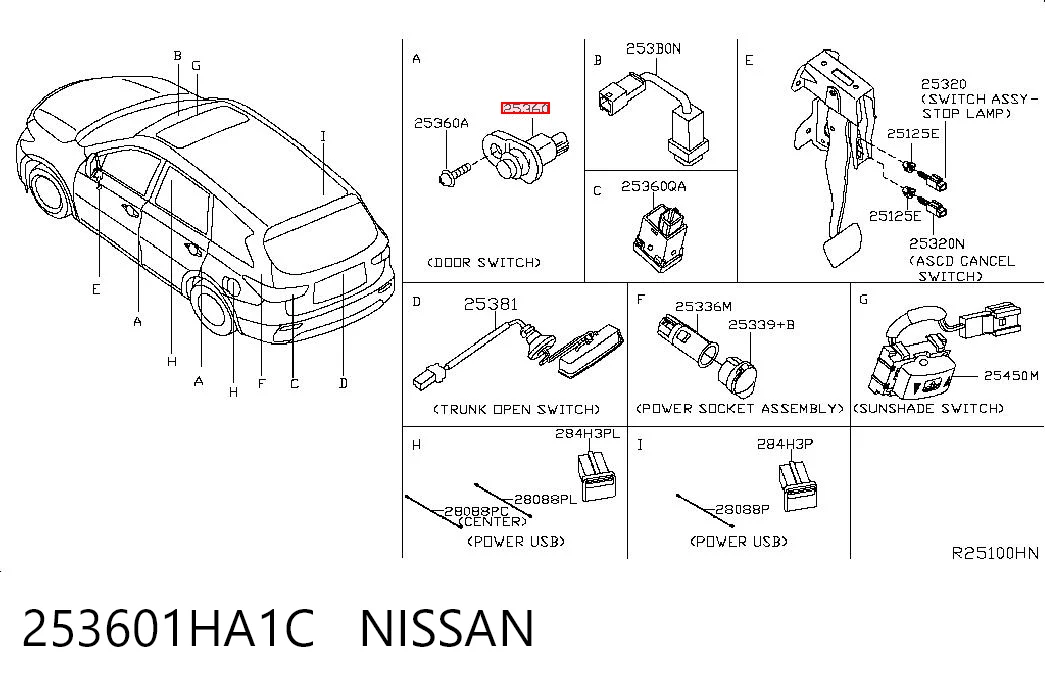 253601HA1C Nissan/Infiniti 