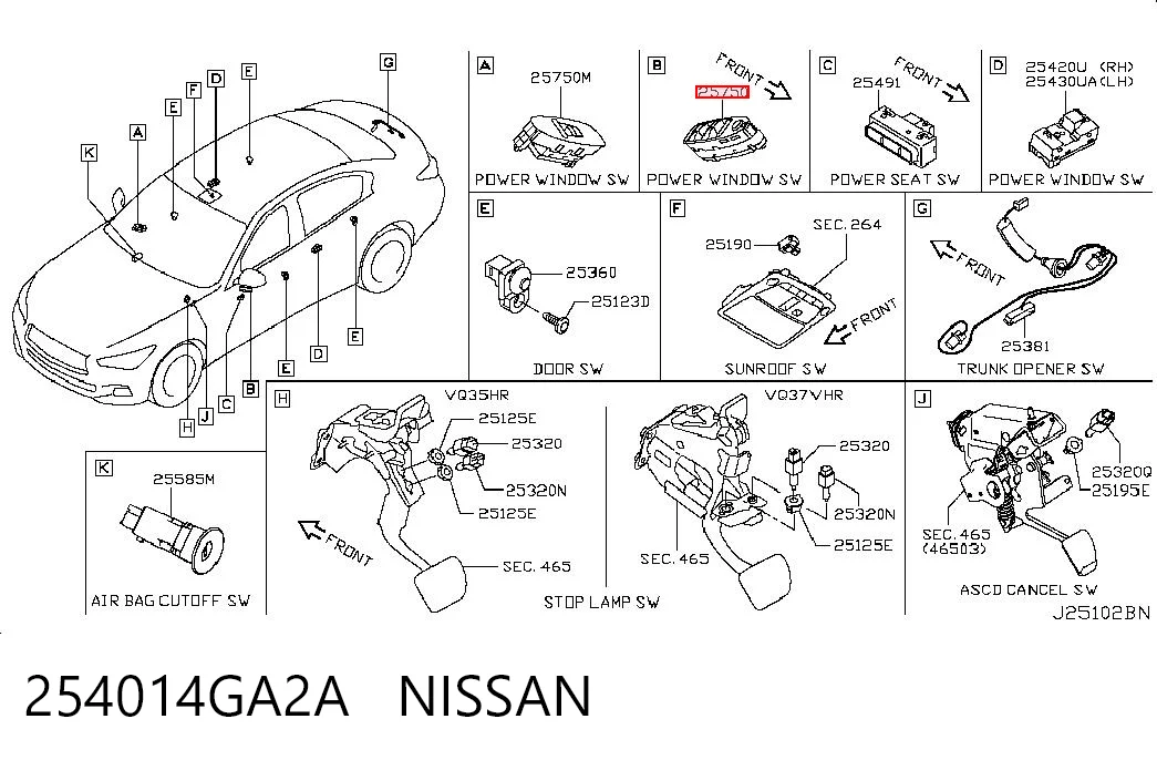 254014GA2A Nissan/Infiniti 