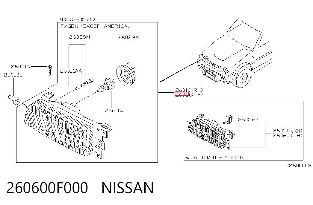 260600F000 Nissan/Infiniti