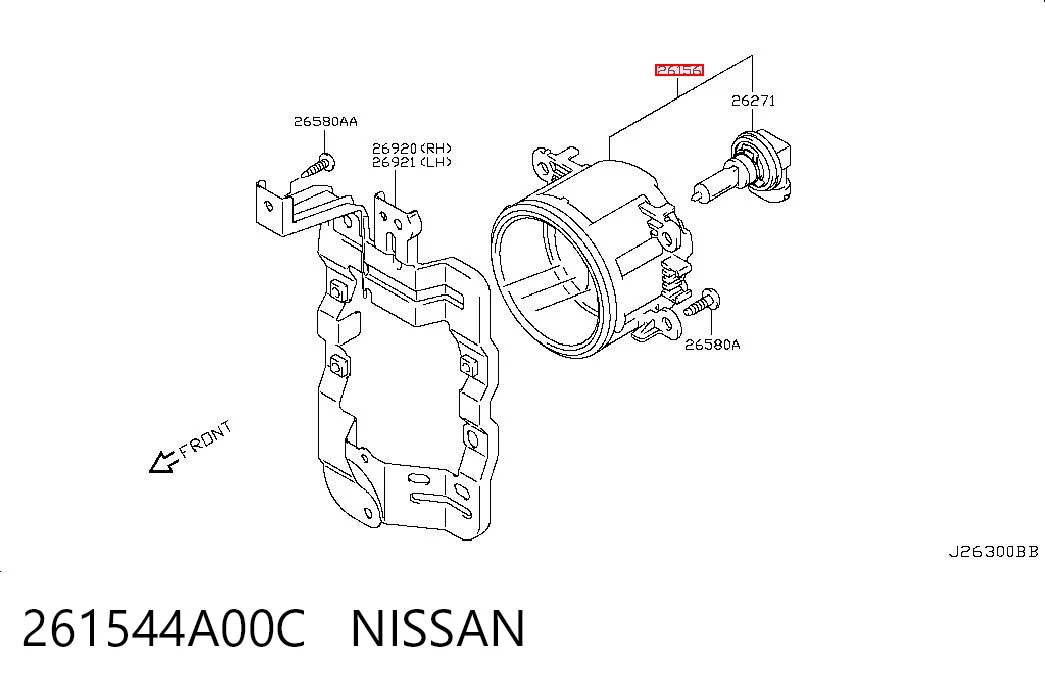 NE0151680 Mazda Протитуманки, ліваі, права