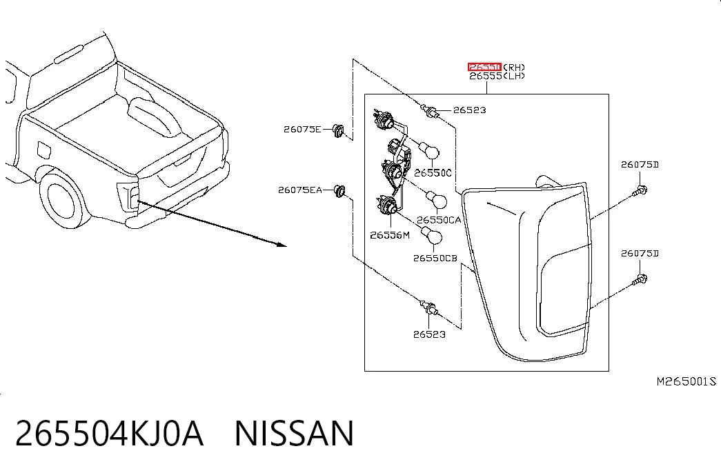 Купити Задня права фара Nissan Navara NP300 IV D23, D23T