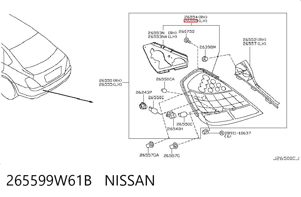 265599W61B Nissan/Infiniti