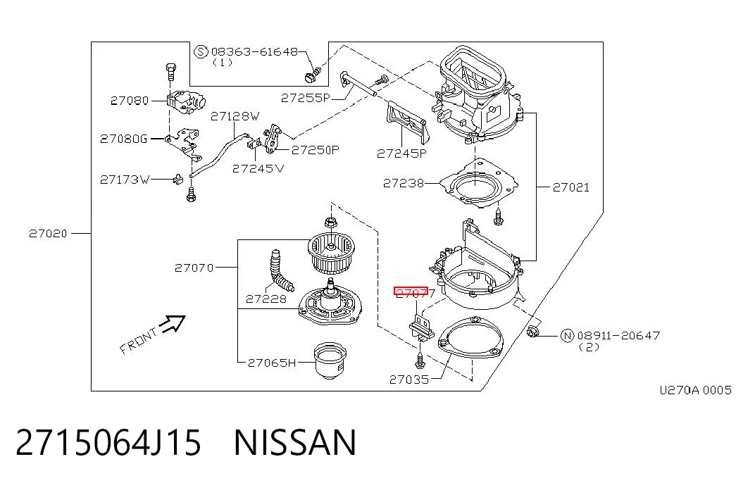 Регулятор оборотів пічки на Nissan Maxima  A32
