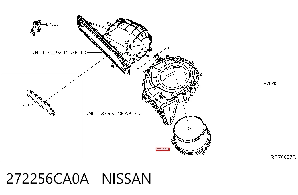 Моторчик пічки Nissan Murano 