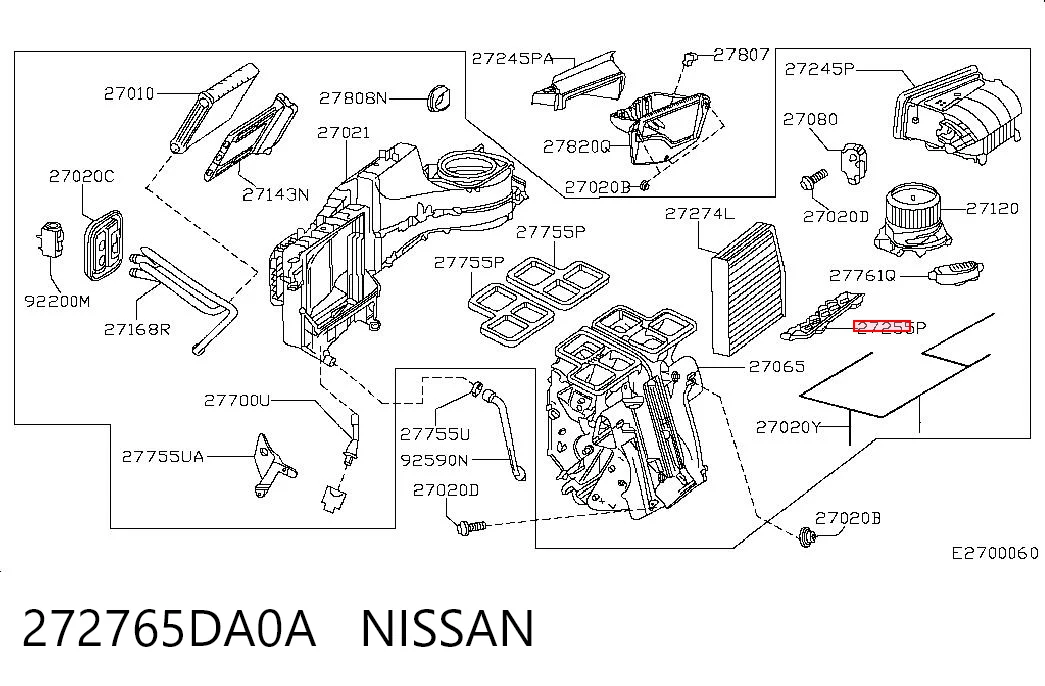 272765DA0A Nissan/Infiniti