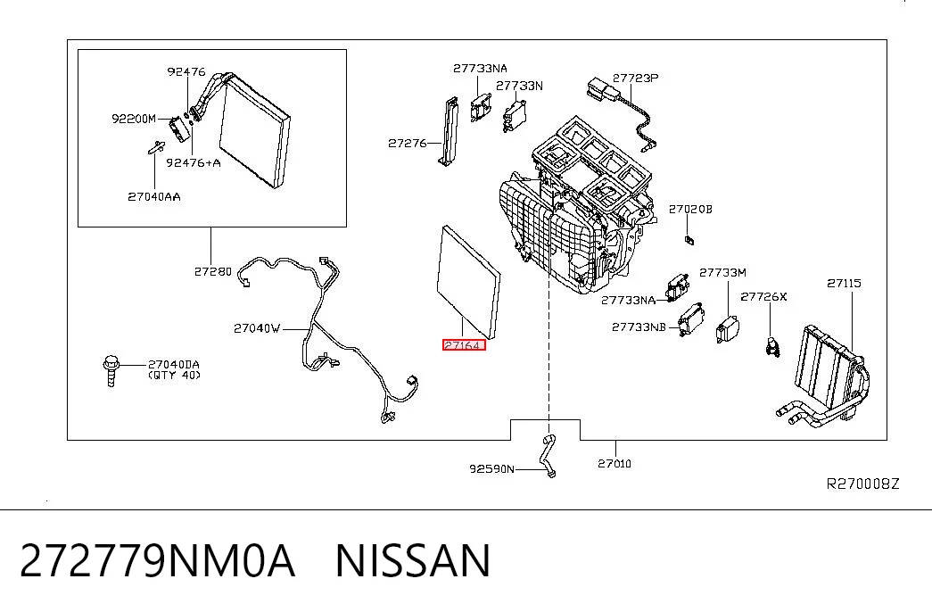 Купити Фільтр салону Nissan Altima L33 