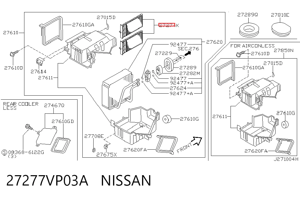  Фільтр салону Nissan Patrol 