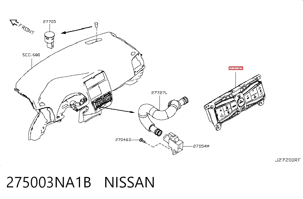 Регулятор вентилятора обігрівача Nissan LEAF I хетчбек (ZE0) (2010 - 2012) ціна, від 18.00 USD