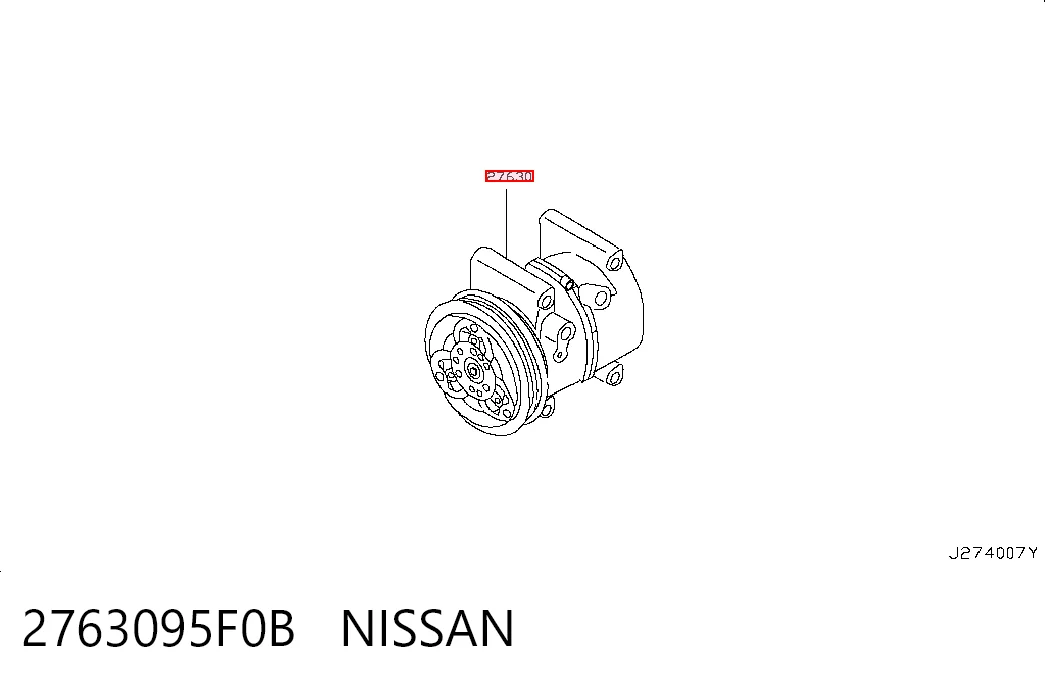2763095F0B Nissan/Infiniti Компресор холодоагенту