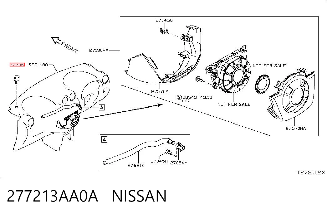 277213AA0A Nissan/Infiniti Датчик освітлення салону