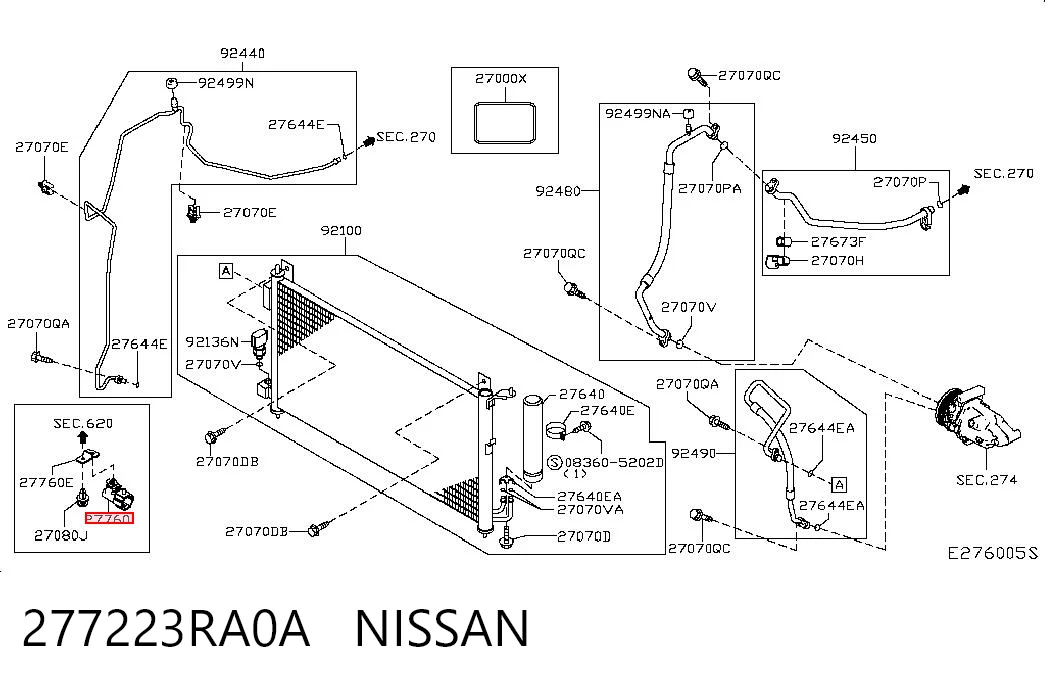 277223RA0A Nissan/Infiniti Датчик температури навколишнього середовища