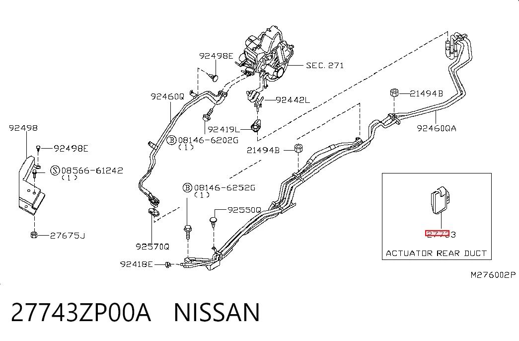 27743ZP00A Nissan/Infiniti Мотор заслінки печі