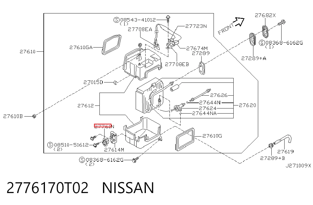 2776170T02 Nissan/Infiniti Регулятор оборотів пічки