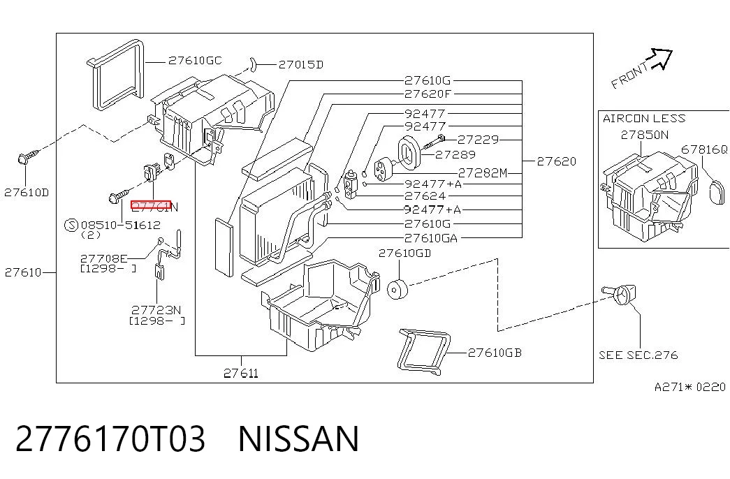 Купити Резистор пічки Nissan Patrol  Y61