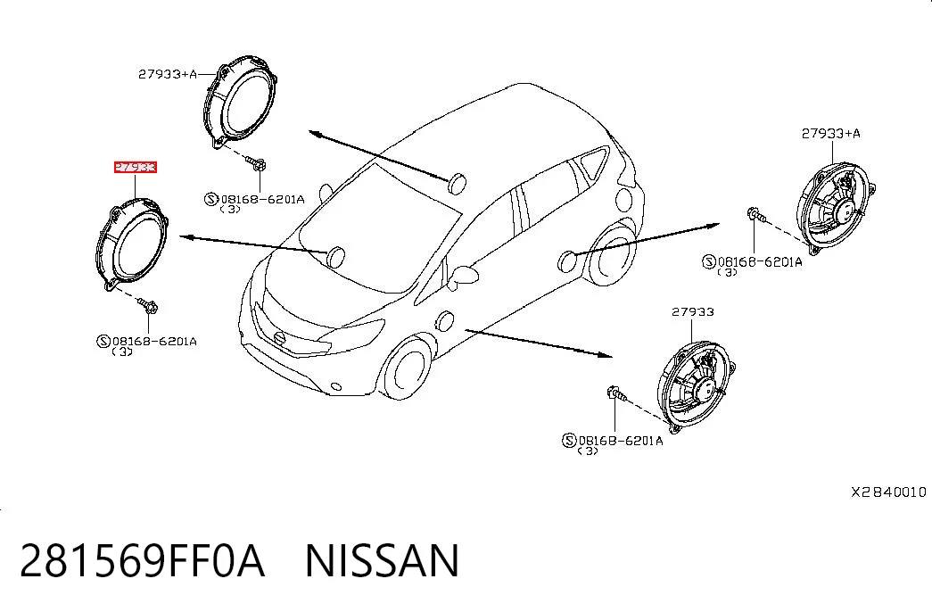 281569FF0A Nissan/Infiniti 