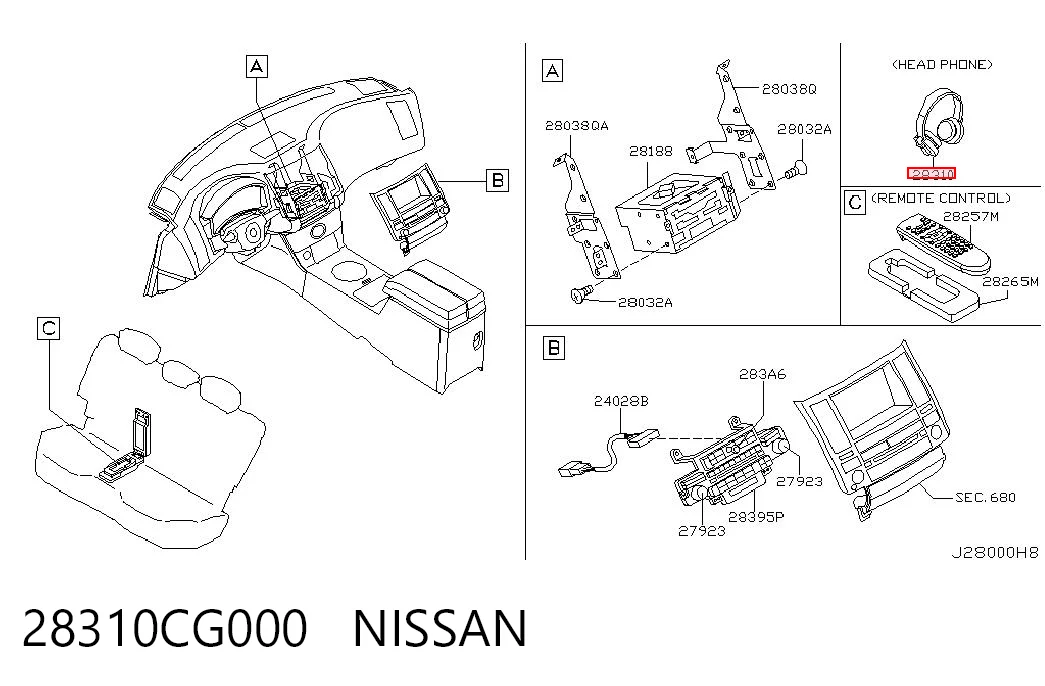 28310CG000 Nissan/Infiniti