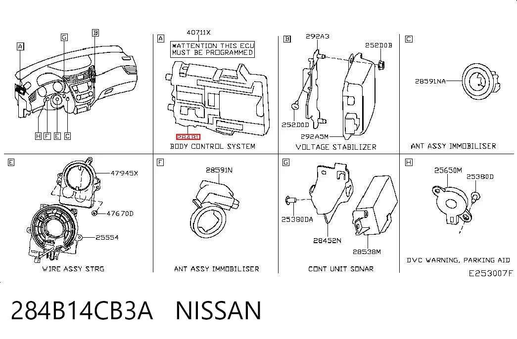 Блок комфорту Nissan Qashqai II позашляховик (J11) (2013 - 2021) ціна, від 22.18 USD