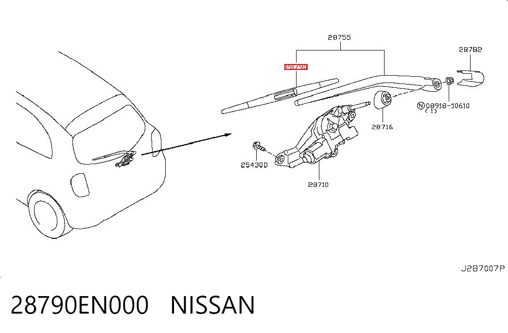 Щітка склоочисника задня на Ford Fiesta Mk6 CB1