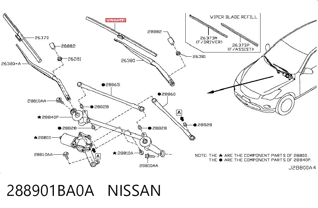288901BA0A Nissan/Infiniti