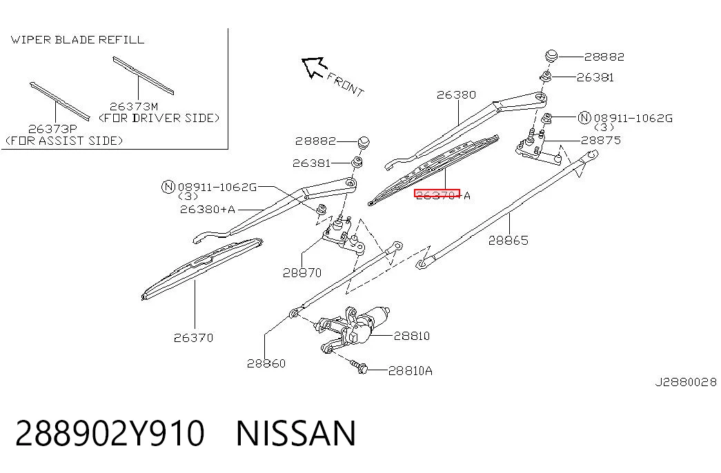 288902Y910 Nissan/Infiniti
