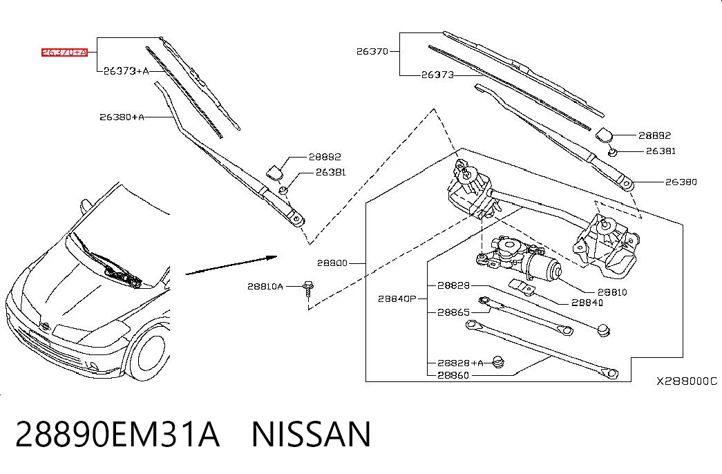 28890EM31A Nissan/Infiniti