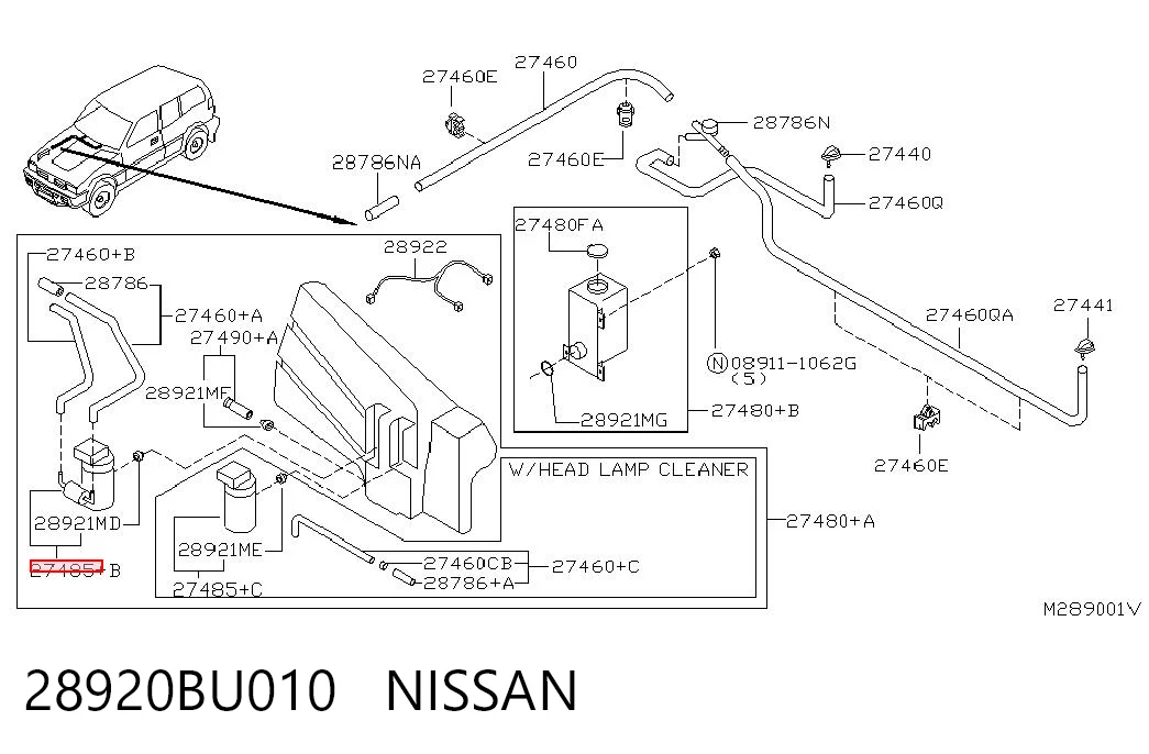 Насос омивача Nissan Almera TINO