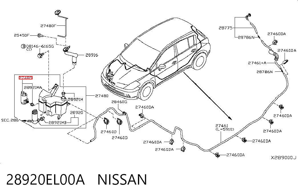 Купити Моторчик омивача Nissan JUKE JPN F15