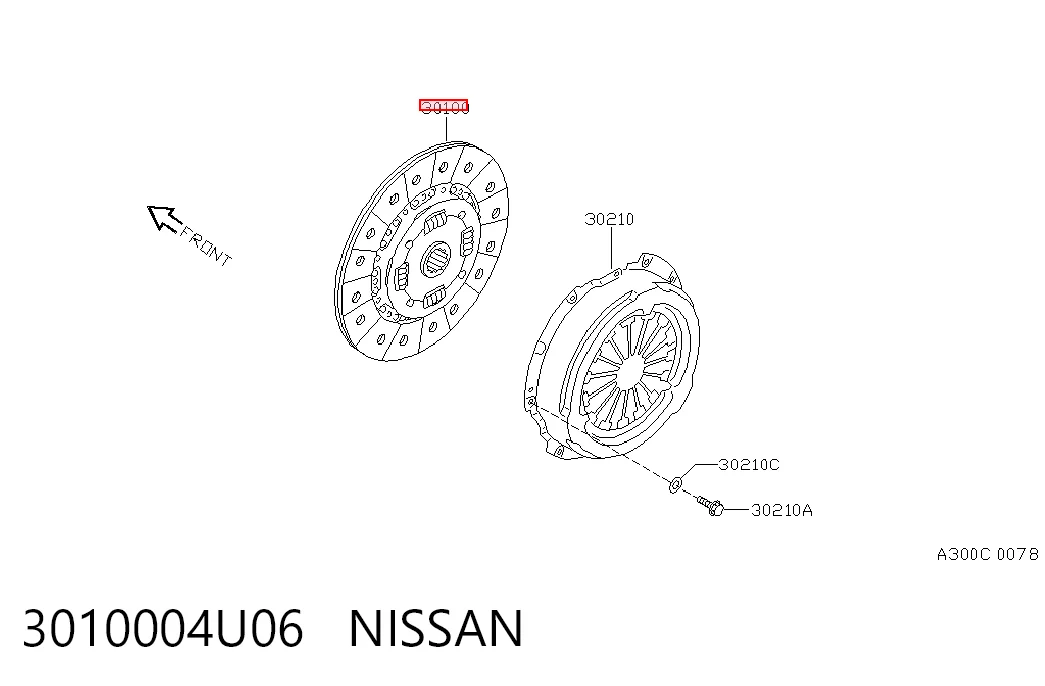 Диск зчеплення ведений Nissan Patrol 