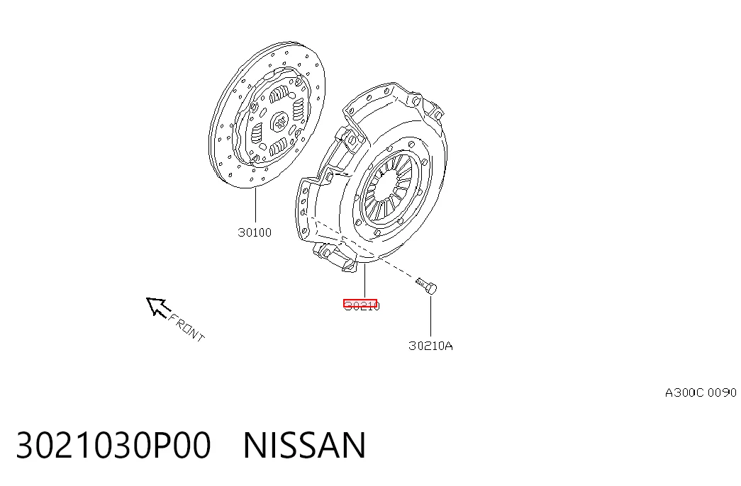 Натискний диск зчеплення на Nissan Patrol  Y61