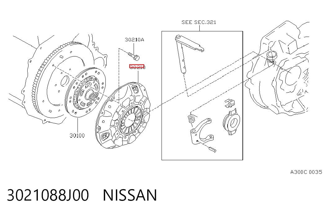  Корзина зчеплення Nissan Primera 