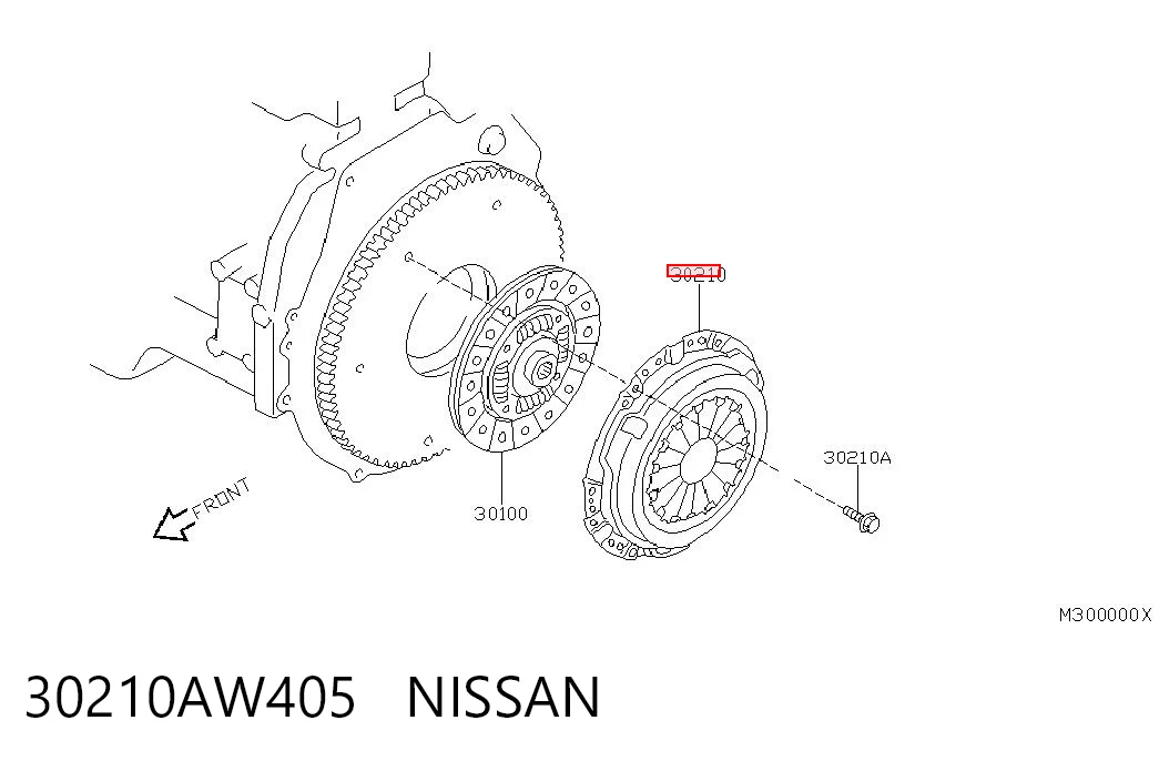 Корзина диска зчеплення Nissan Almera TINO