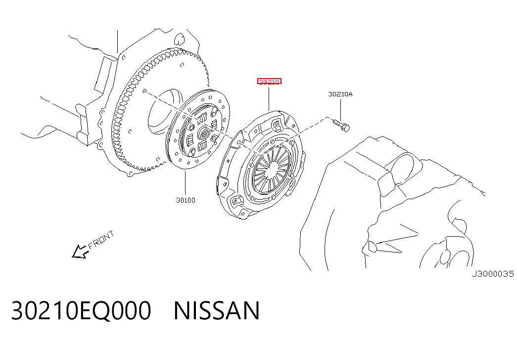 Натискний диск зчеплення на Nissan Almera TINO V10
