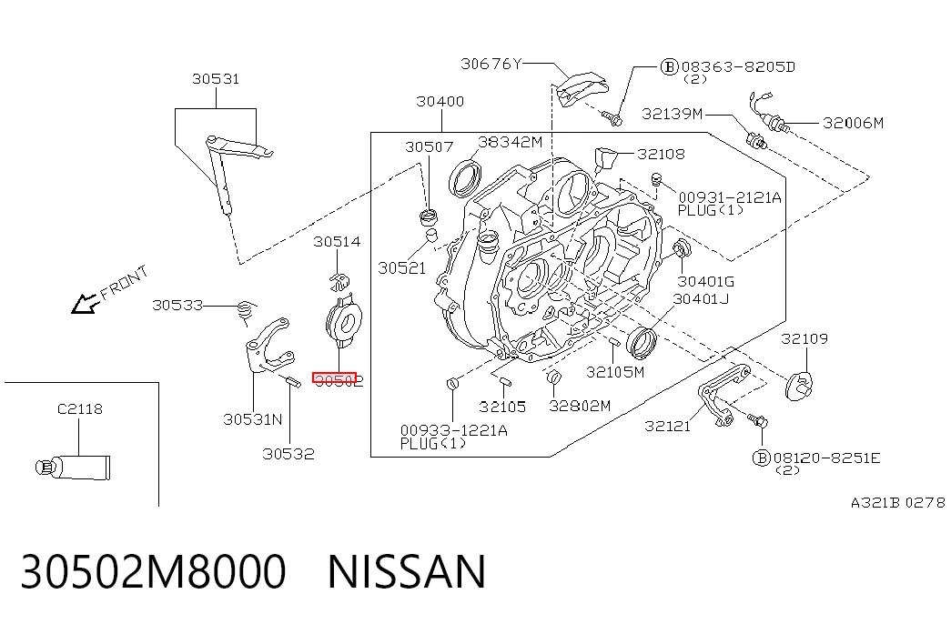  Вижимний підшипник Nissan Almera 